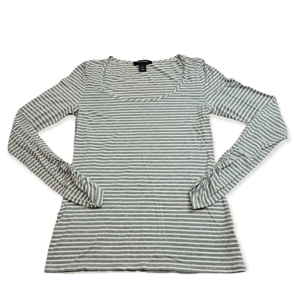 White House Black Market stripped blouse S